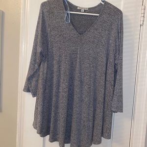 Simple gray comfy blouse